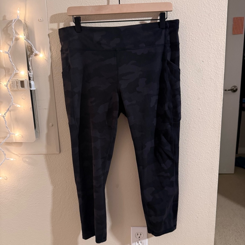 lululemon athletica Black Camo Leggings